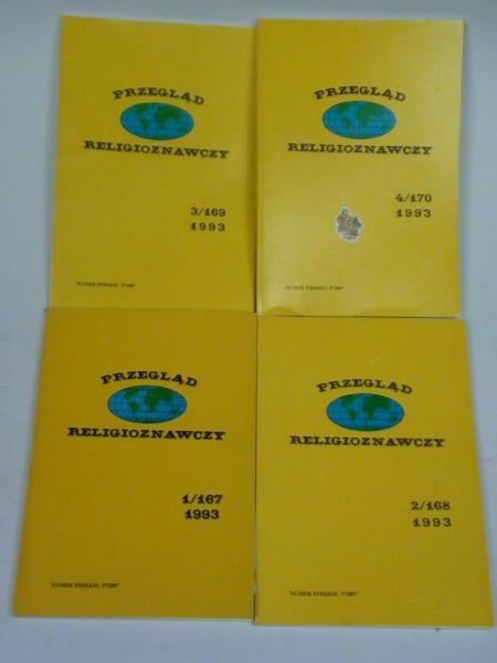 Przegląd religioznawczy nr 1 - 4/1993