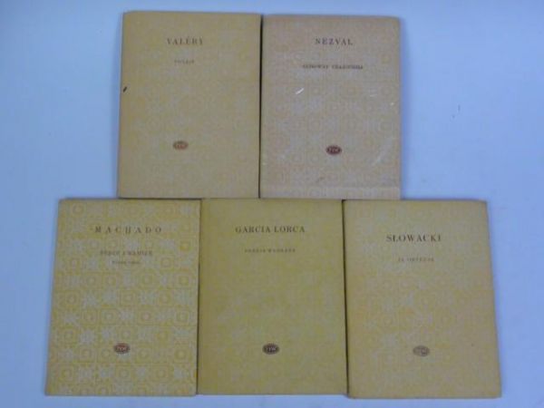 Valery, Nezval, Machado, , Słowacki - Poezje  5 książek