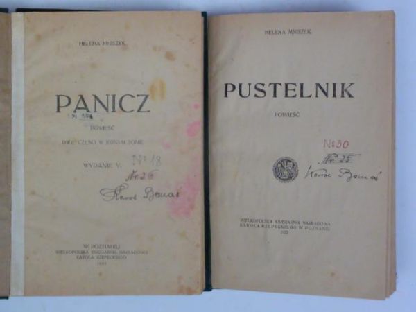Panicz. Pustelnik, 1922