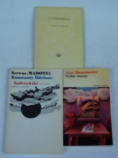 Kasprowicz, Harasymowicz,  - Poezja polska, 3  książki