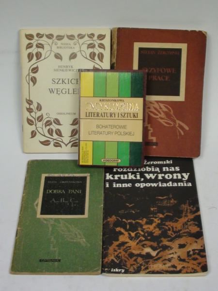 Kisiel, Żeromski, Orzeszkowa, Sienkiewicz - Literatura polska, 5 książek