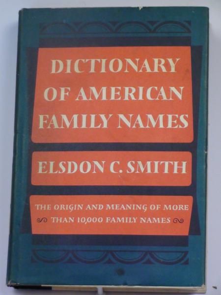 Dictionary of American Family Names