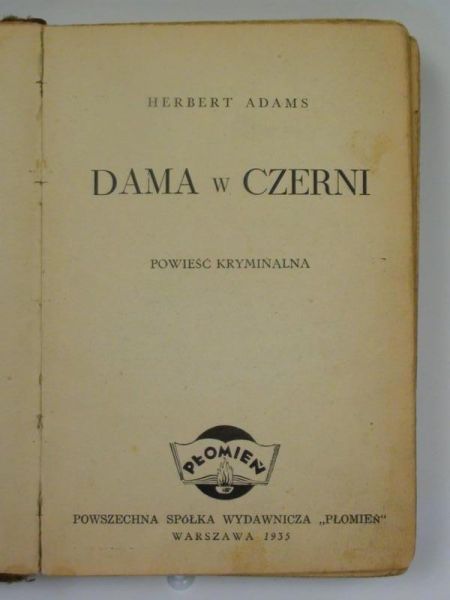 Adams Herbert - Dama w Czerni, 1935