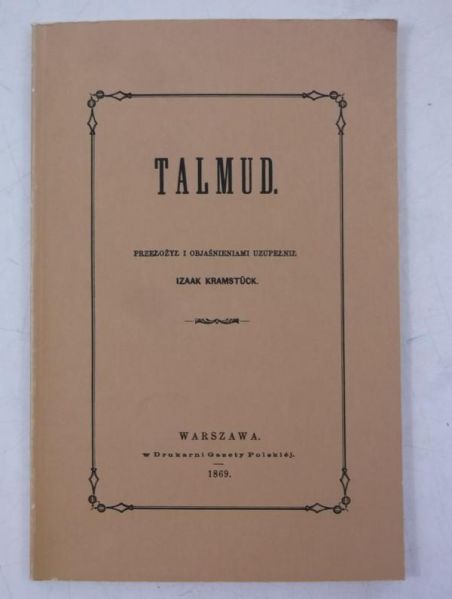 Talmud, reprint 1869 r.