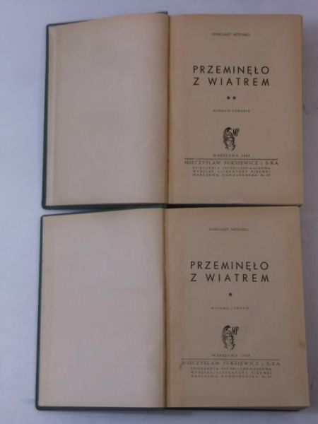 Mitchell Margaret - Przeminęło z wiatrem, cz. I i IV, 1947 r.