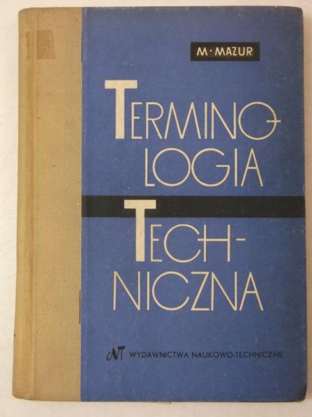 Mazur M. - Terminologia techniczna