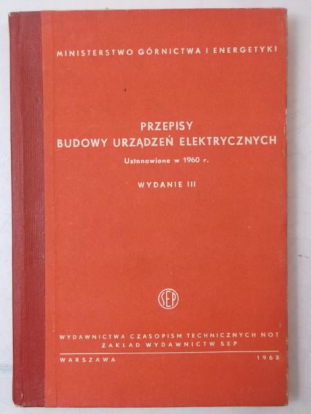 Przepisy budowy urządzeń elektrycznych
