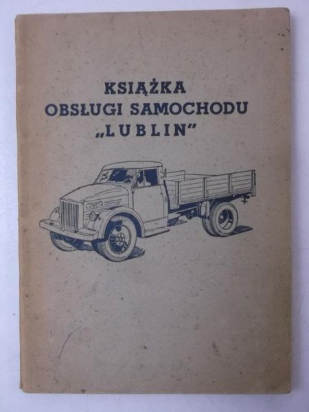 Książka obsługi samochodu "Lublin"