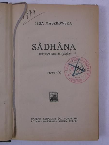 Sadhana, 1924 r.