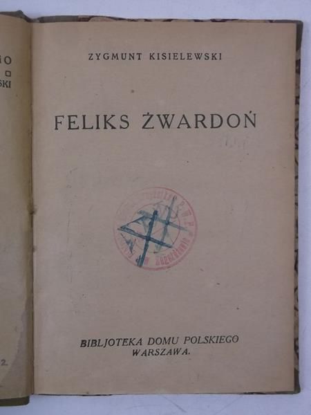 Kisielewski Zygmunt - Feliks Żwardoń, 1925 r.