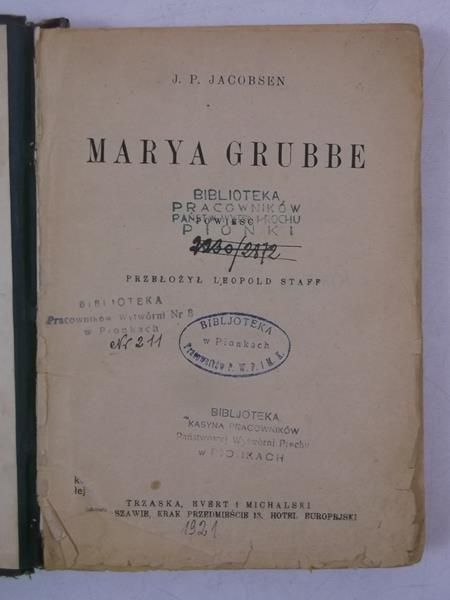 Marya Grubbe, 1921 r.