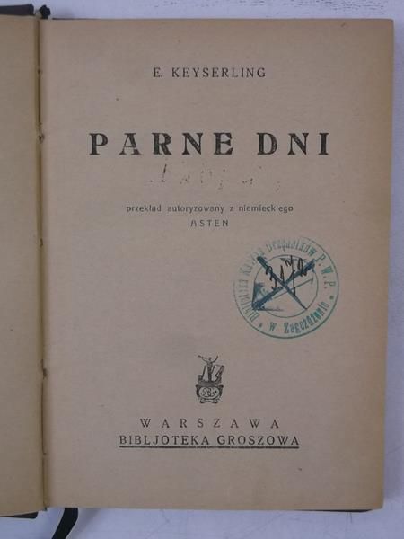 Parne dni, 1929 r.