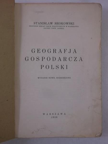 Geografja gospodarcza Polski, 1939 r.