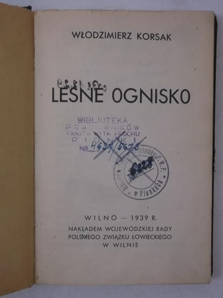 Leśne ognisko, 1939 r.