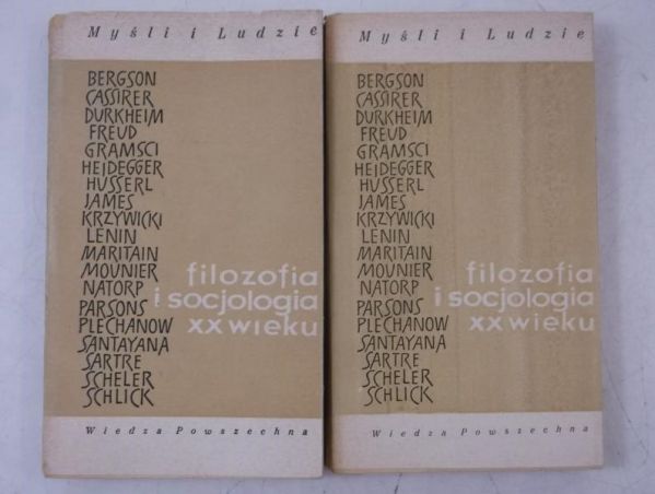 Filozofia i socjologia XX wieku, tom II, cz. 1 i 2