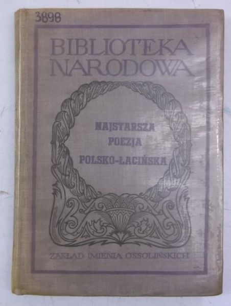 Najstarsza poezja polsko-łacińska, BN