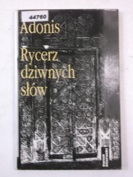 Adonis - Rycerz dziwnych słów