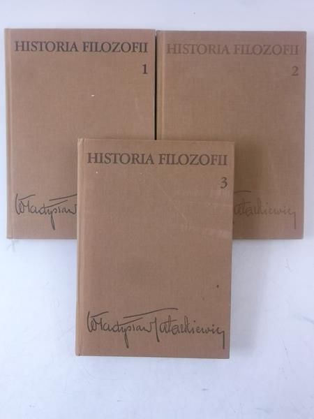 Historia filozofii, Tomy I-III