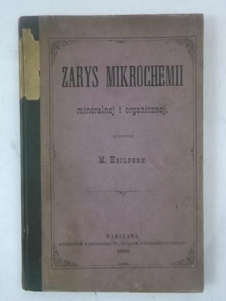 Zarys mikrochemii, 1890 r.
