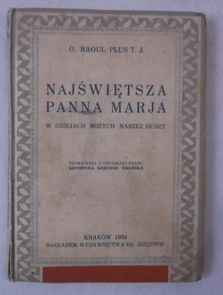 Najświętsza Panna Marja, 1934 r.