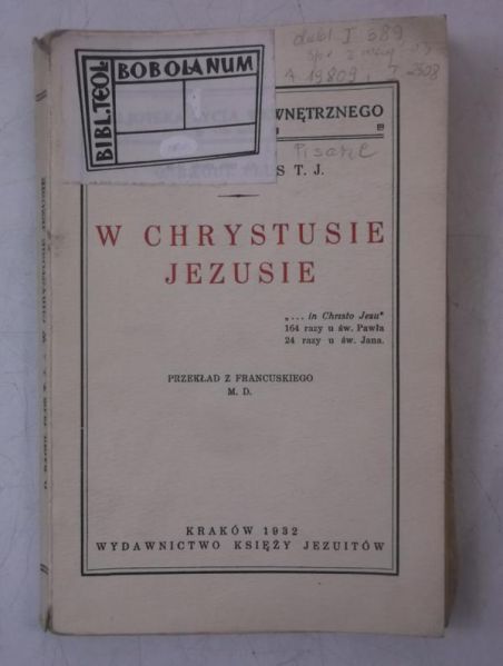 W Chrystusie Jezusie, 1932 r.