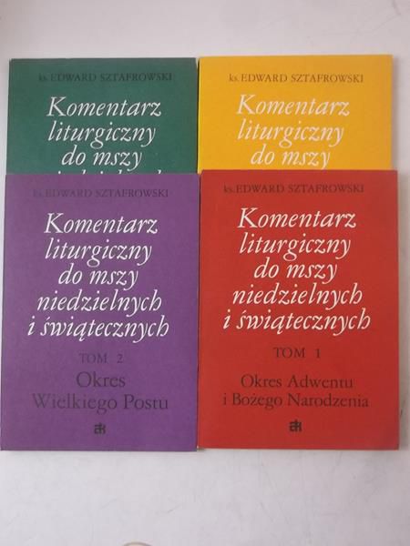 Komentarz liturgiczny do mszy niedzielnych i świątecznych, Tom I-IV