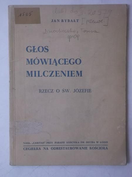 Głos mówiącego milczeniem. Rzecz o Św. Józefie, 1946 r.
