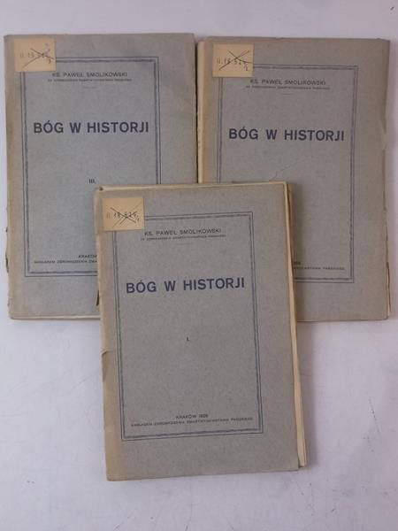 Bóg w historji, Tom I-III, 1926 r.