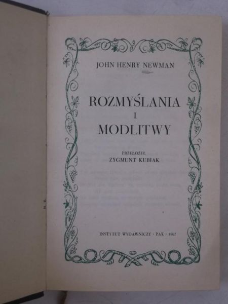 Rozmyślania i modlitwy