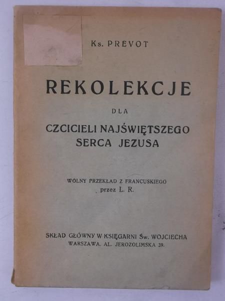 Rekolekcje dla czcicieli Najświętszego Serca Jezusa, 1931 r.