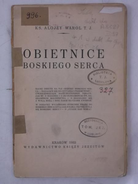 Obietnice Boskiego Serca, 1933 r.
