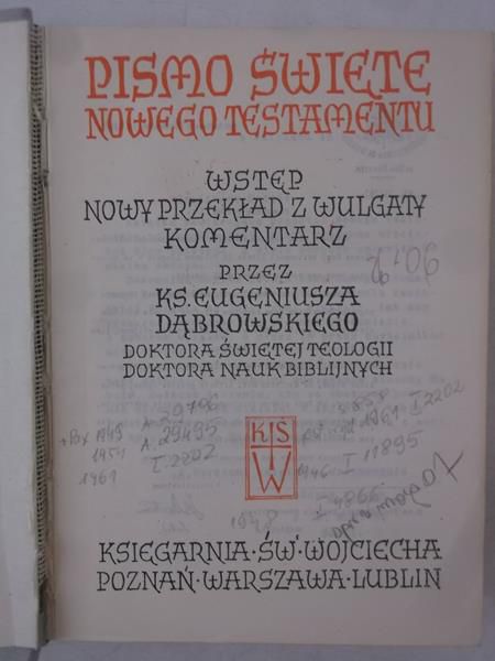 Pismo Święte Nowego Testamentu