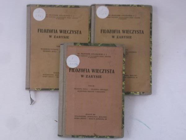 Filozofia wieczysta w zarysie, tomy I-III, 1947 r.
