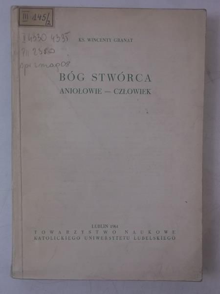 Granat Wincenty - Bóg Stwórca