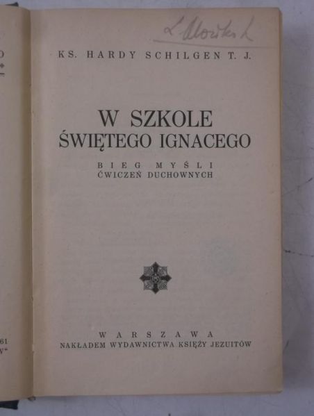 W szkole świętego Ignacego, 1939 r.