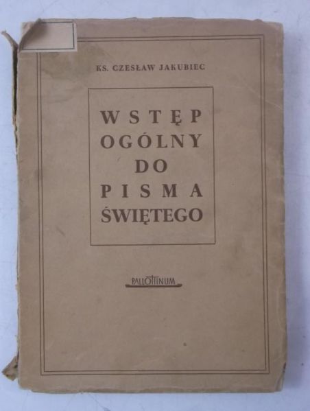 Wstęp ogólny do Pisma Świętego