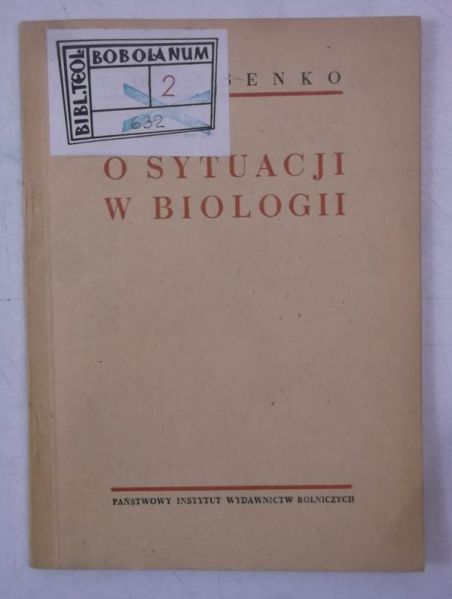 O sytuacji w biologii, 1948 r.