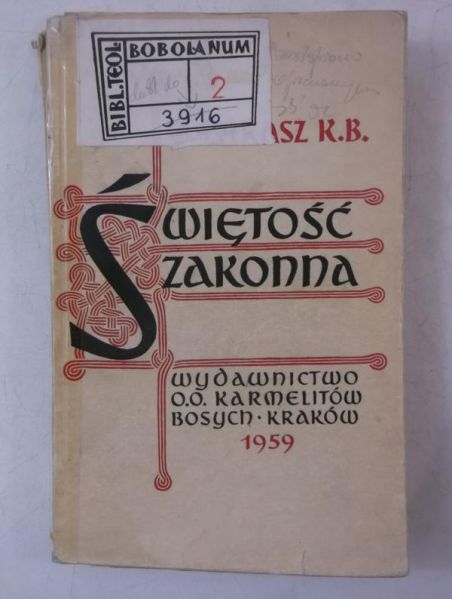 Śwętość zakonna
