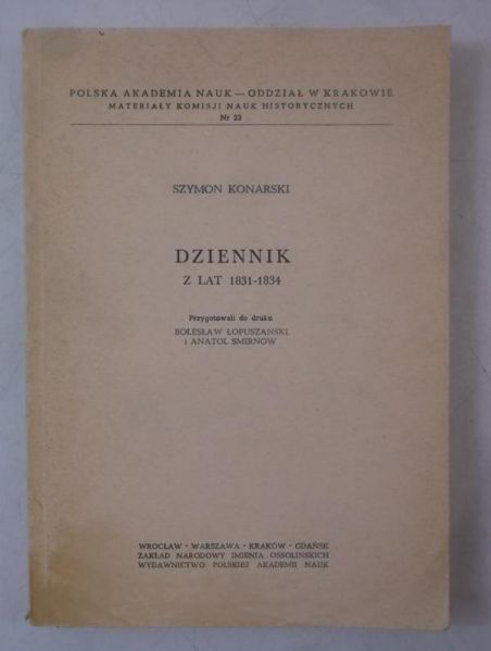 Dziennik z lat 1831-1834