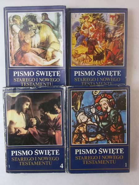 Pismo Święte Starego i Nowego Testamentu, tom I-IV. (Komplet)