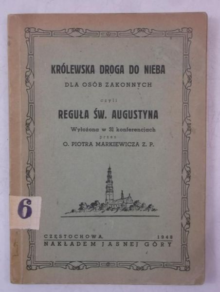Królewska droga do nieba dla osób zakonnych, 1948 r.