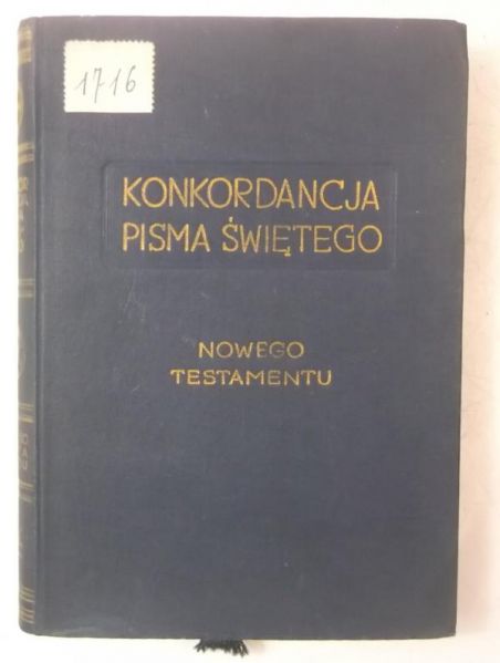 Konkordancja podręczna Pisma Świętego Nowego Testamentu