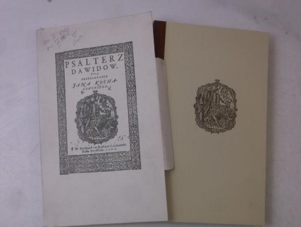 Psałterz Dawidów, reprint z 1579 r.