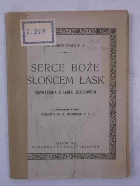 Serce Boże słońcem łask, 1924 r.
