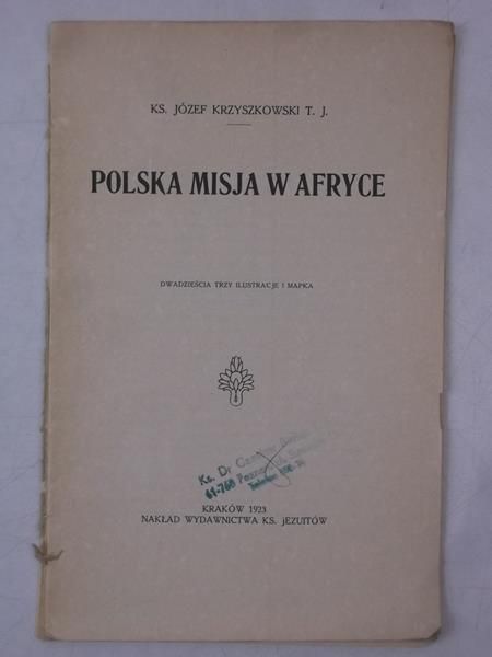 Polska misja w Afryce 1923r.
