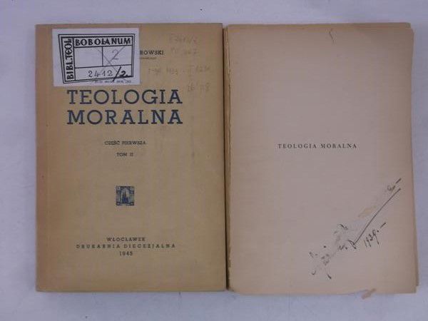 Borowski Antoni - Teologia moralna T. I-II, 1939 r.