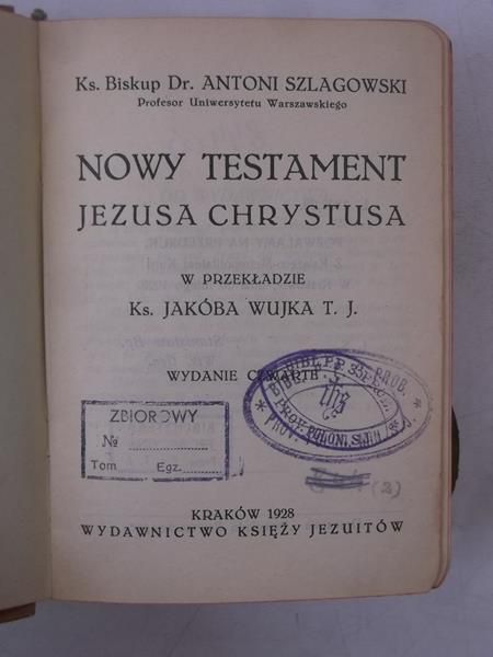 Anton - Nowy Testament Jezusa Chrystusa, 1928 r.