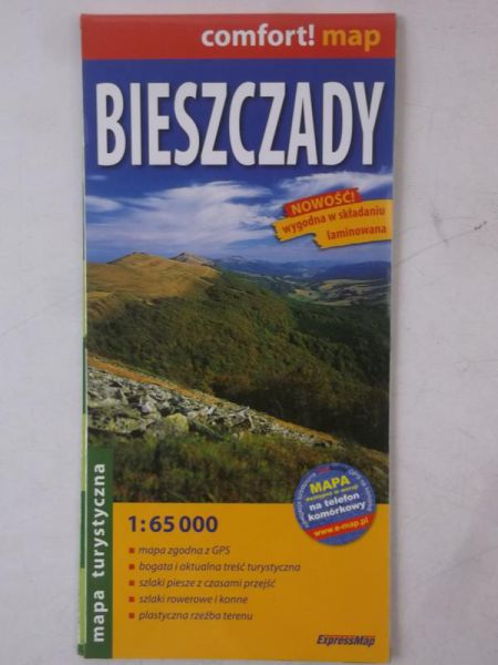 Bieszczady. Mapa turystyczna 1:65 000
