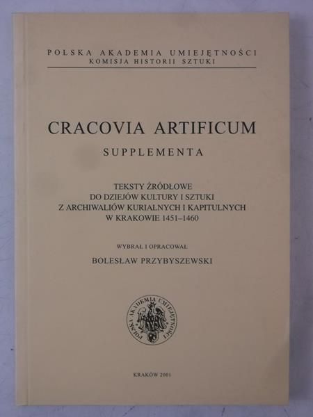 Cracovia Artificum. Supplementa 1451-1460