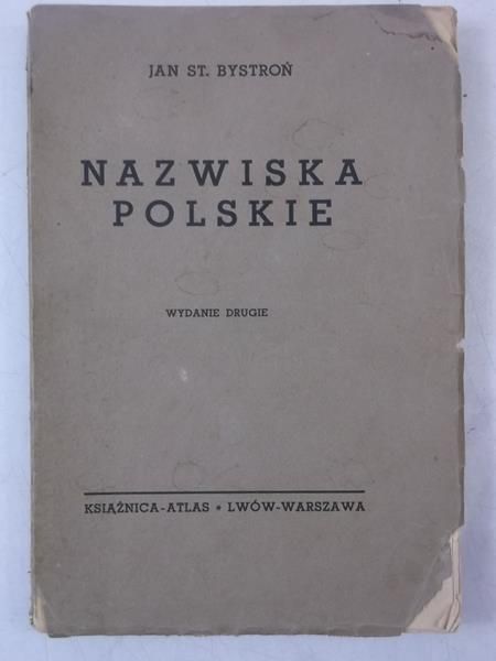 Bystroń Jan St. - Nazwiska polskie, 1936 r.